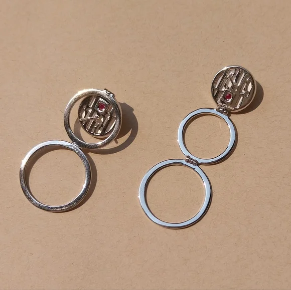 Elle Elegant Silver Sterling Earrings - Picture 8 of 14